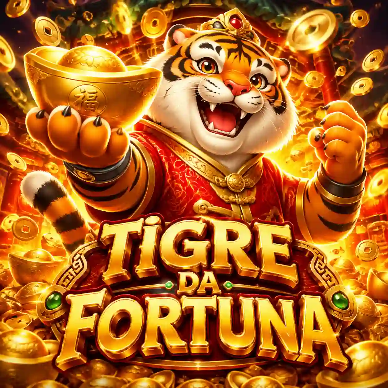 Tela de jogo Fortune Tiger em ação com recurso Fortune ativo