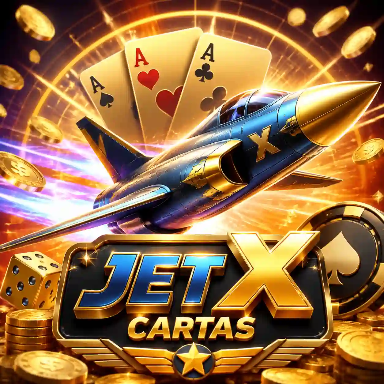 JetX jogo com jato decolando e multiplicador crescendo na tela