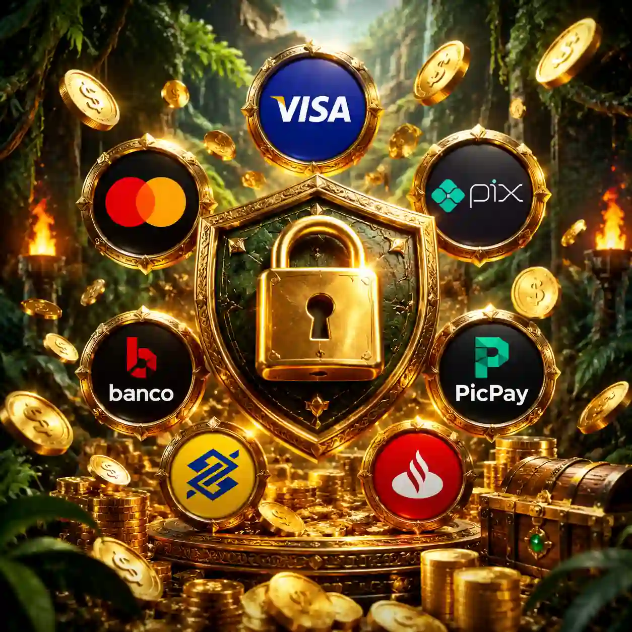 Todos os métodos de pagamento disponíveis no 38r.com