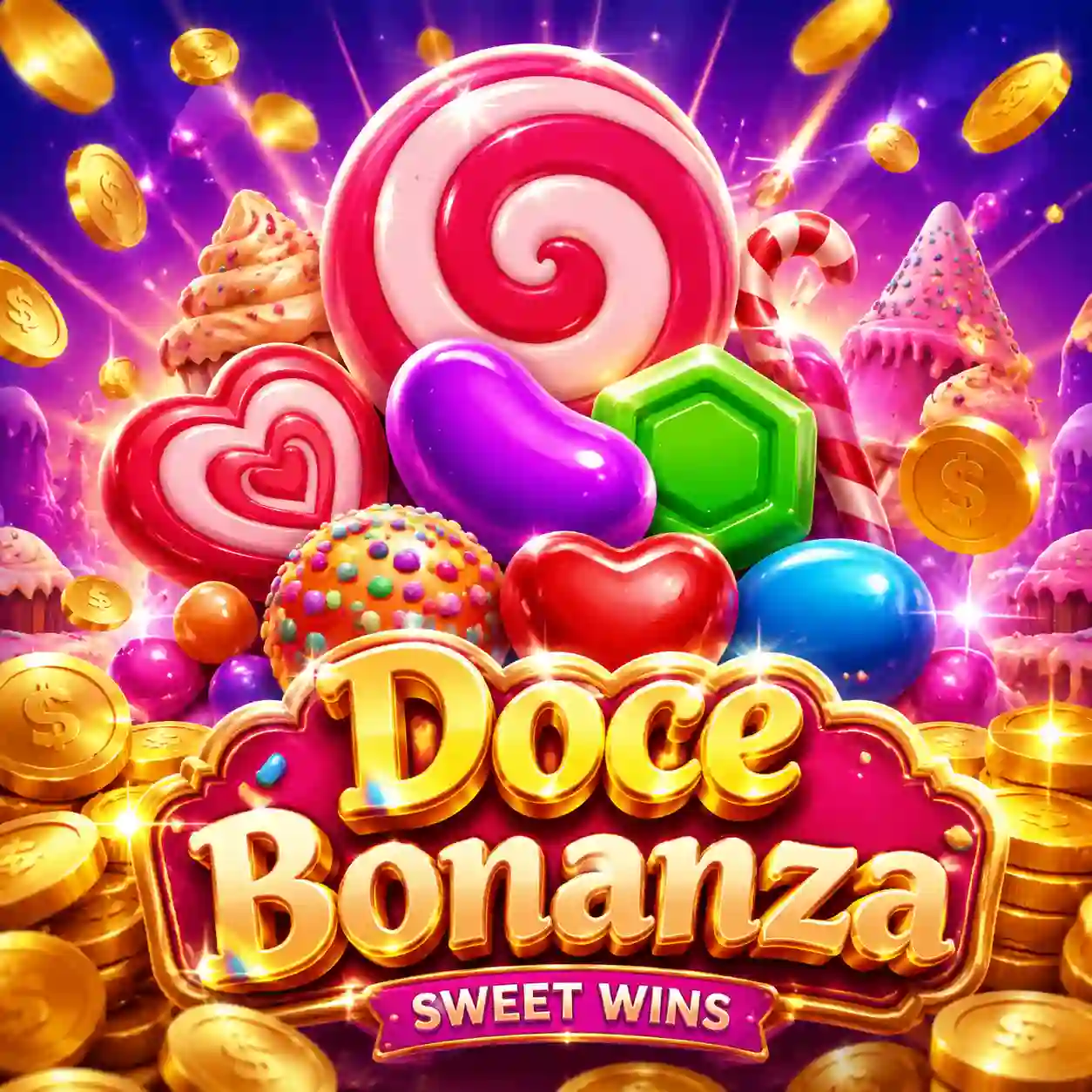 Slot Sweet Bonanza com temática de doces